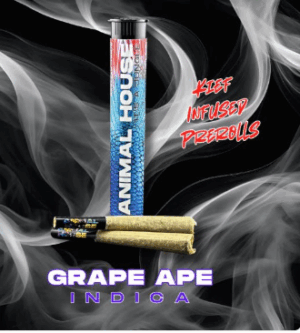2 PACK INFUSED PRE-ROLLS - GRAPE APE