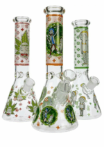 HILLSIDE GLASS 14″ METALLIC HONEYCOMB BEAKER BONG