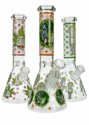 HILLSIDE GLASS 14″ METALLIC HONEYCOMB BEAKER BONG