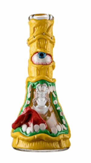 FAMOUS DESIGN PAPAYA 12 IN BEAKER WATER PIPE