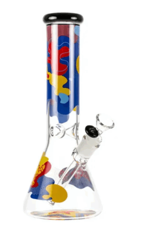 FROG DA SMOKER – 12.5″ GLOW IN THE DARK BEAKER BONG